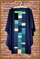 Advent blue chasuble